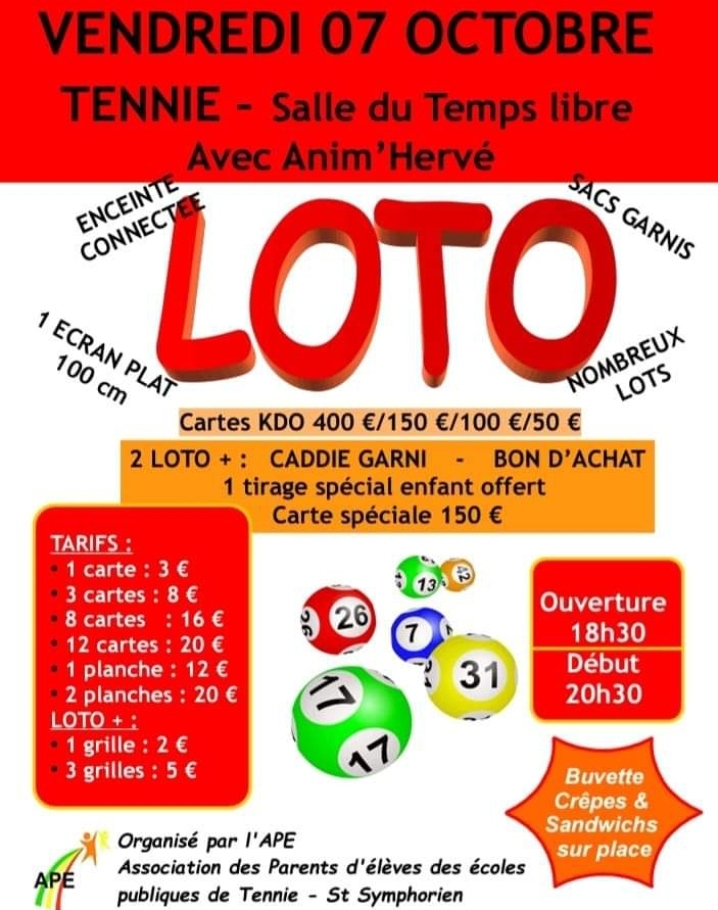 LOTO APE 7 OCTOBRE