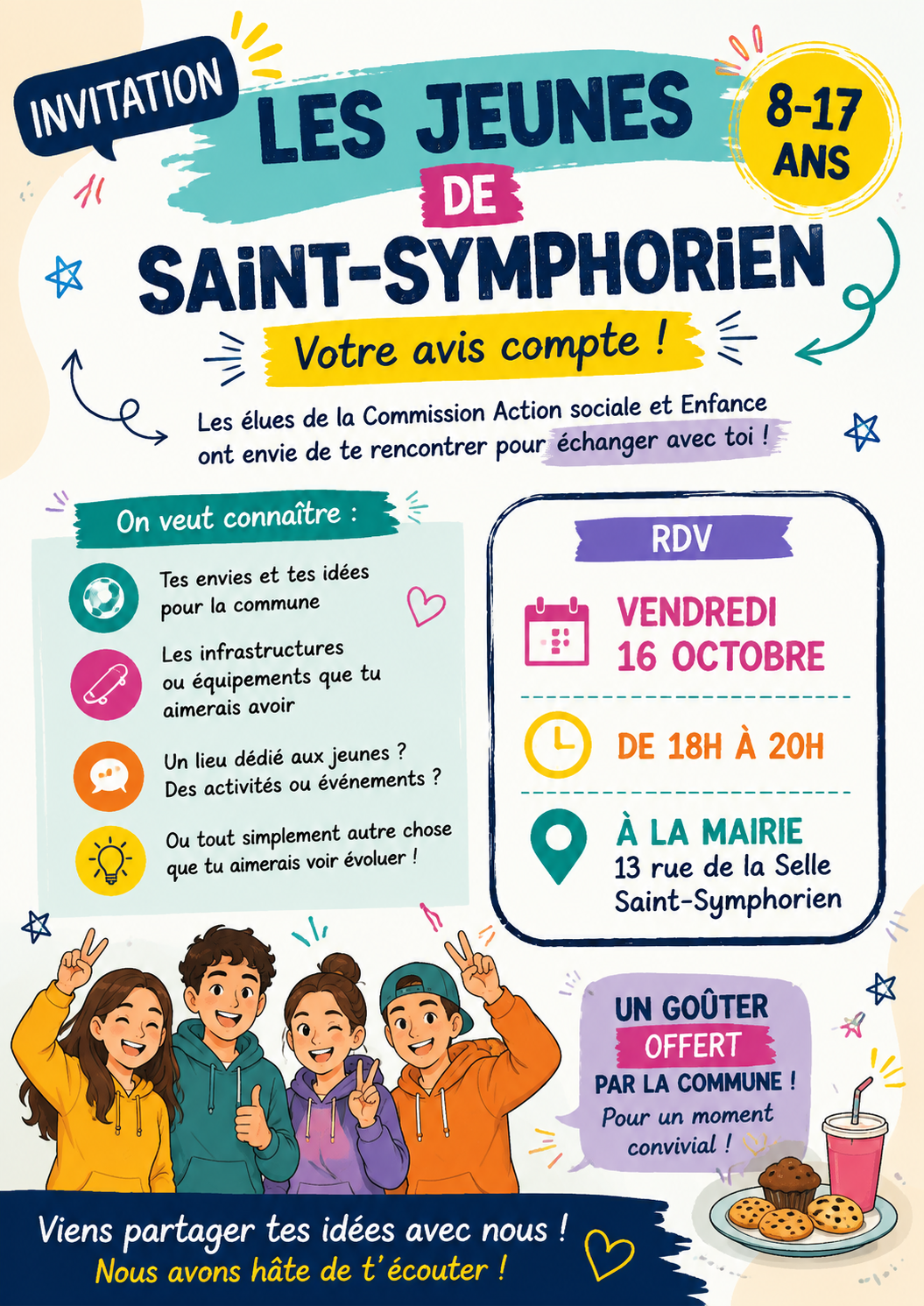📣 LES JEUNES DE SAINT-SYMPHORIEN : VOTRE AVIS COMPTE ! 💬
